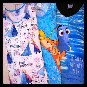 Disney Scrub Tops size L